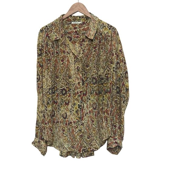 Mes Demoiselles Paris  Floral Print 100% Viscose  19W_ Peony Size: XL - Picture 1 of 6